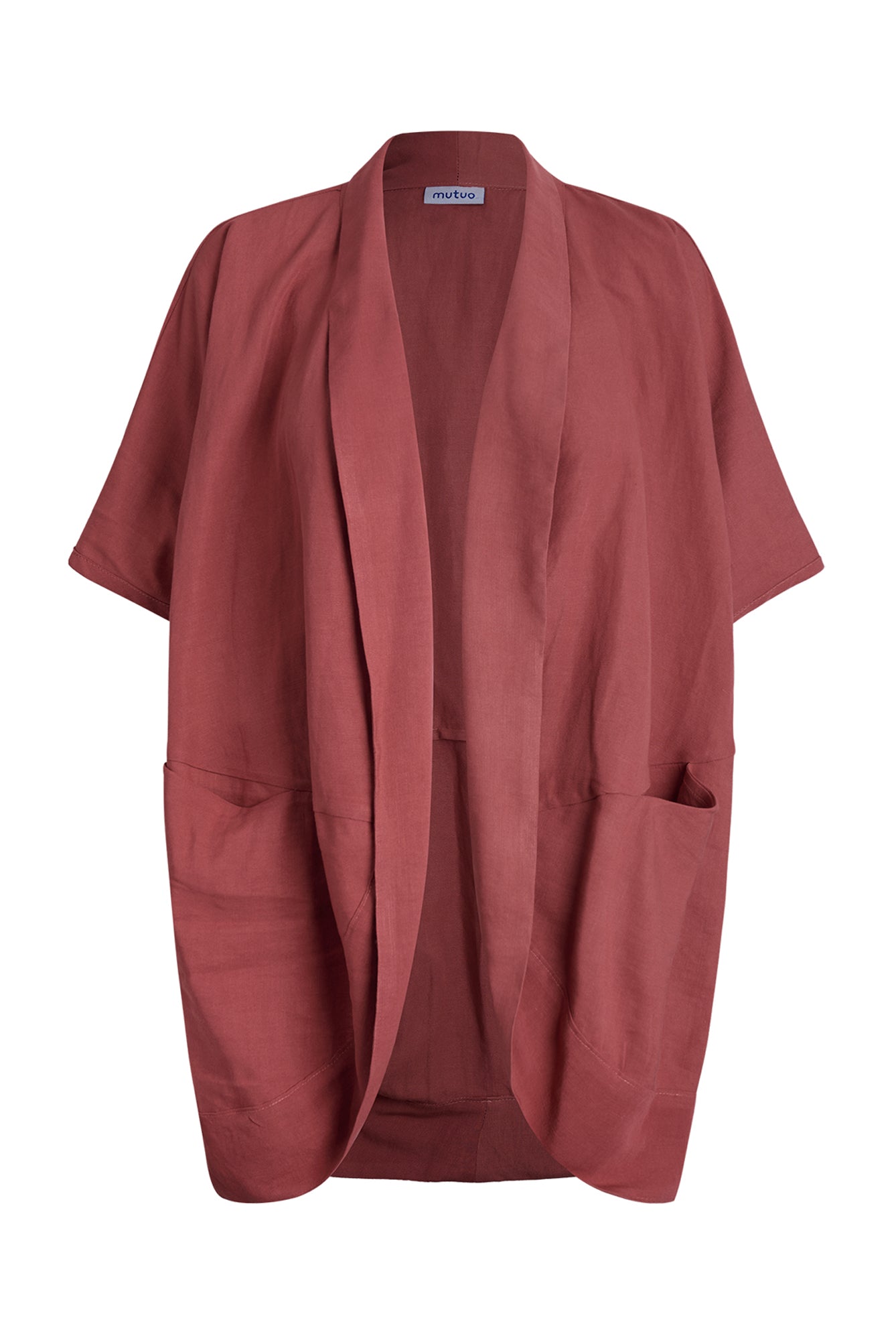 Conejito Oversized Linen-Blend Vest