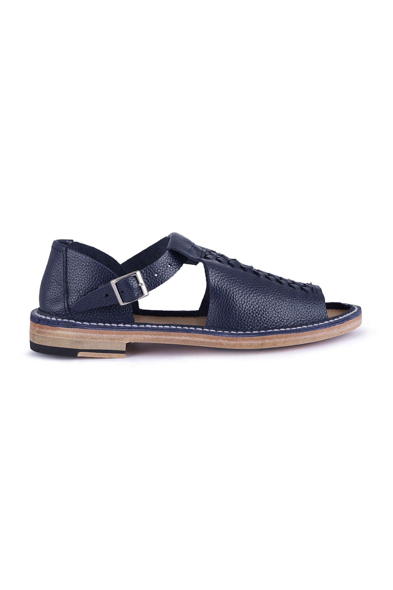Jade Open-Toe Leather Sandal