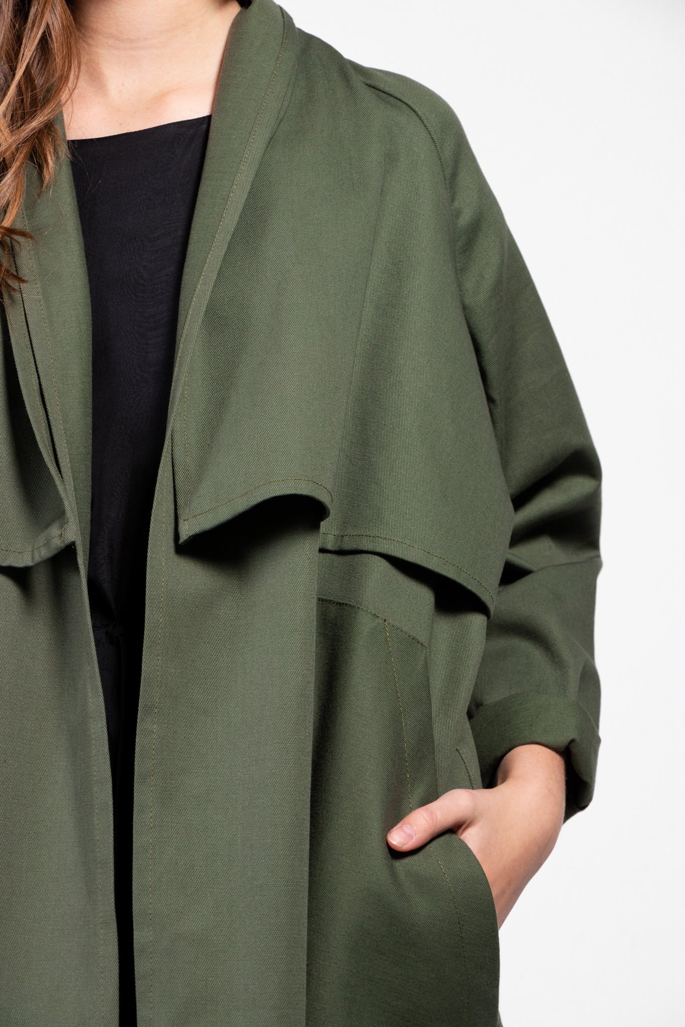 Cromo II Cotton Twill Open Trench Coat