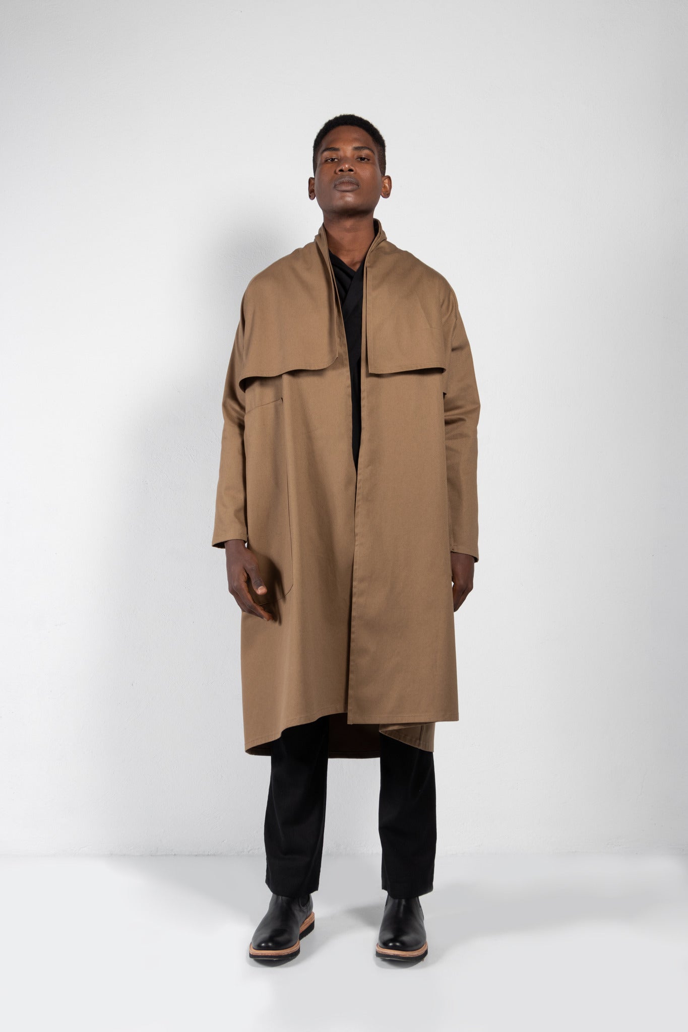 Cromo II Cotton Twill Open Trench Coat