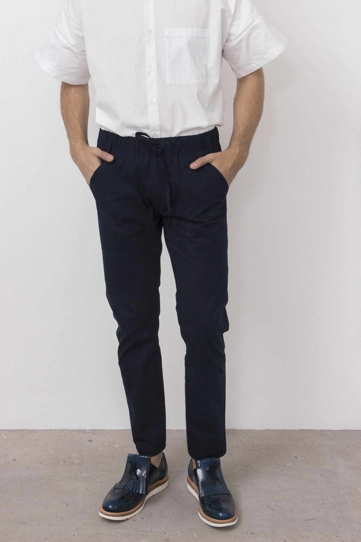 Gallium Cotton Twill Drawstring Pants