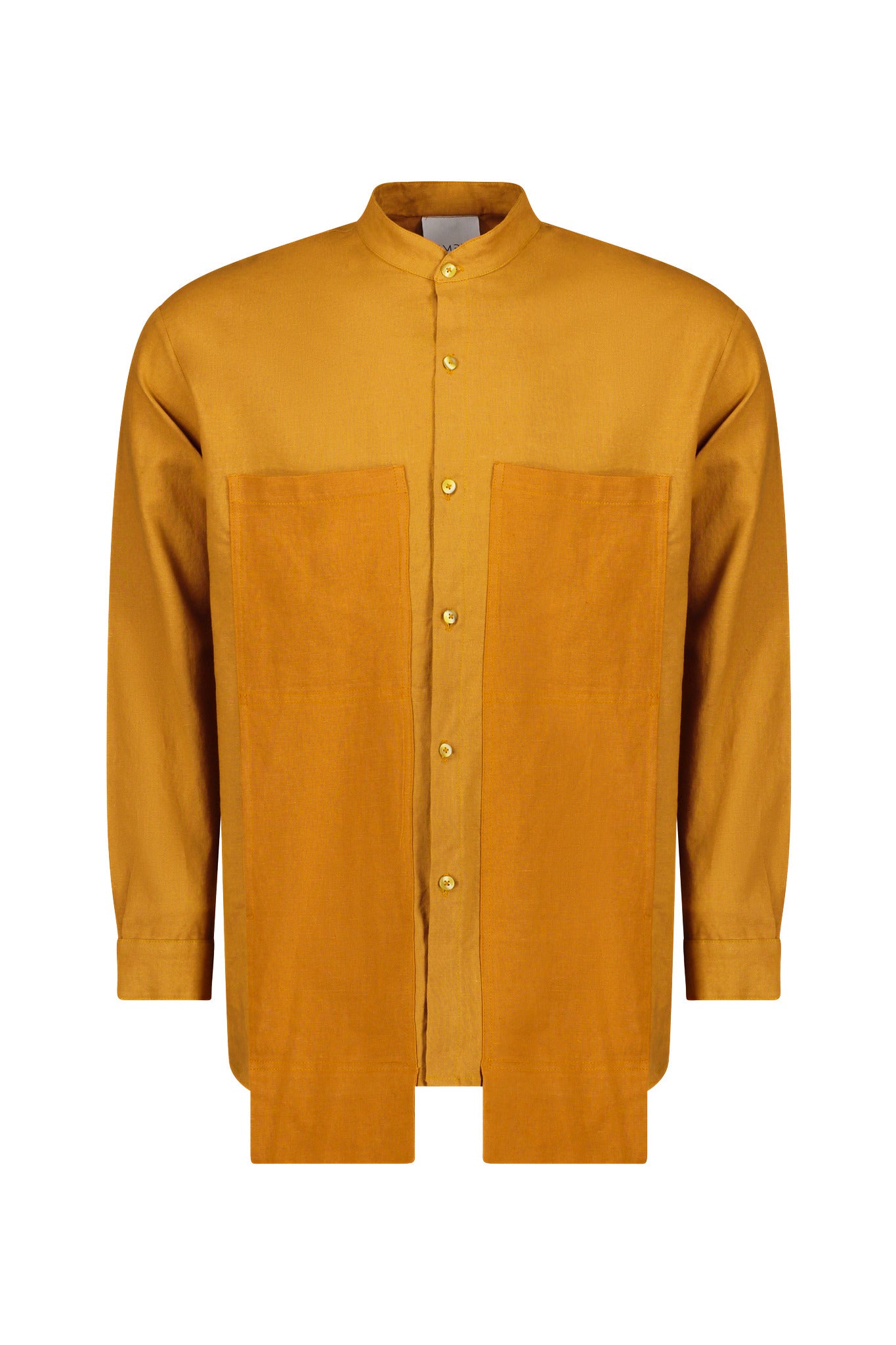 Camisa de lino con bolsillo Iodine