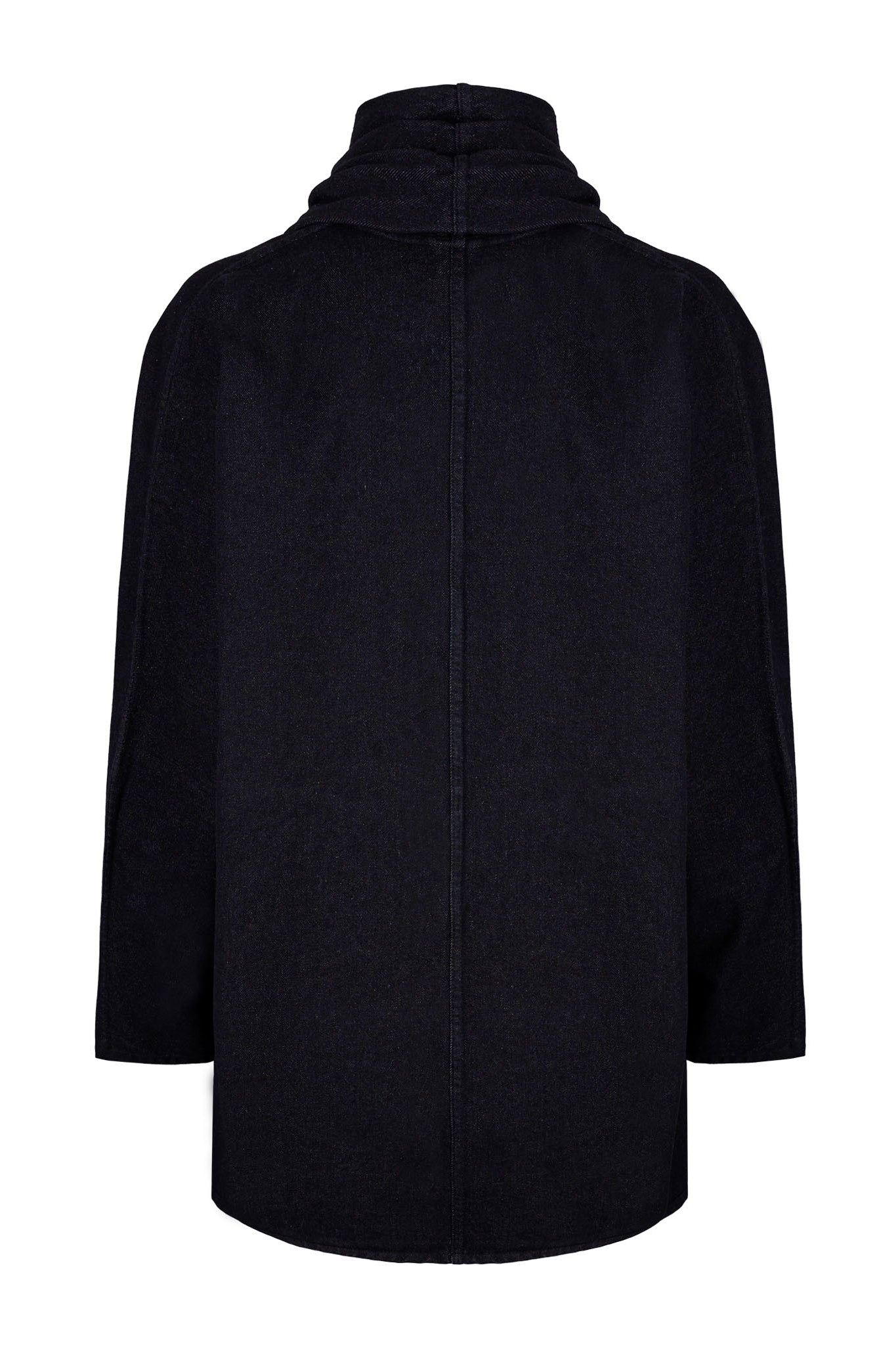 Versus Washed Denim Open Coat