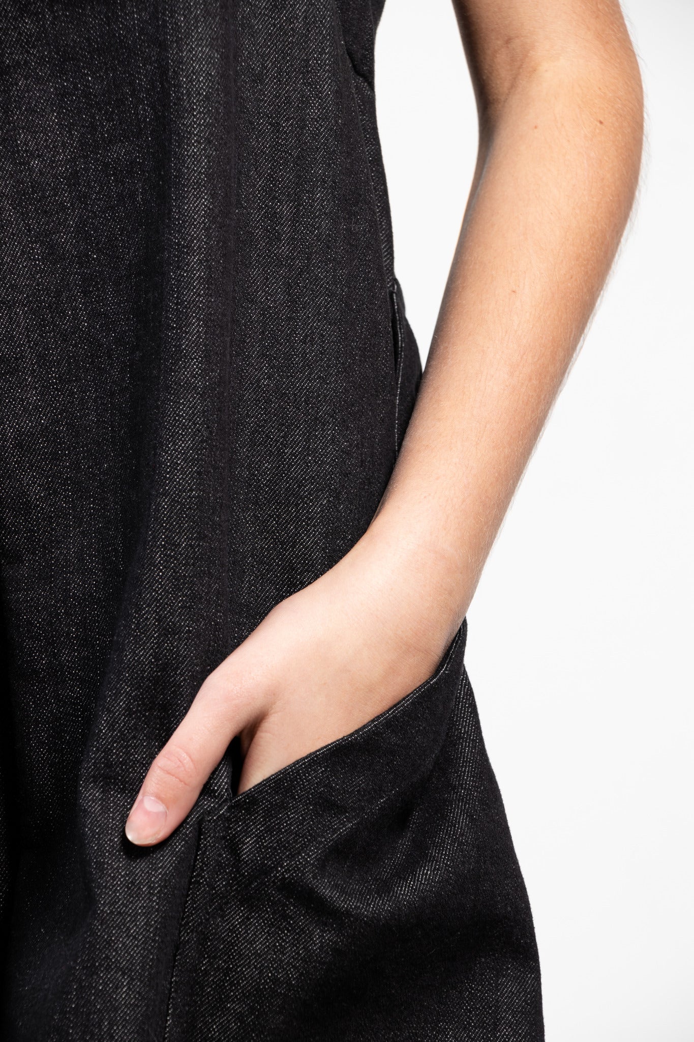 Atenea Sleeveless Denim Wrap Dress