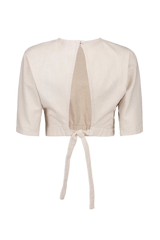 Top Arúgula en Lino-Algodón