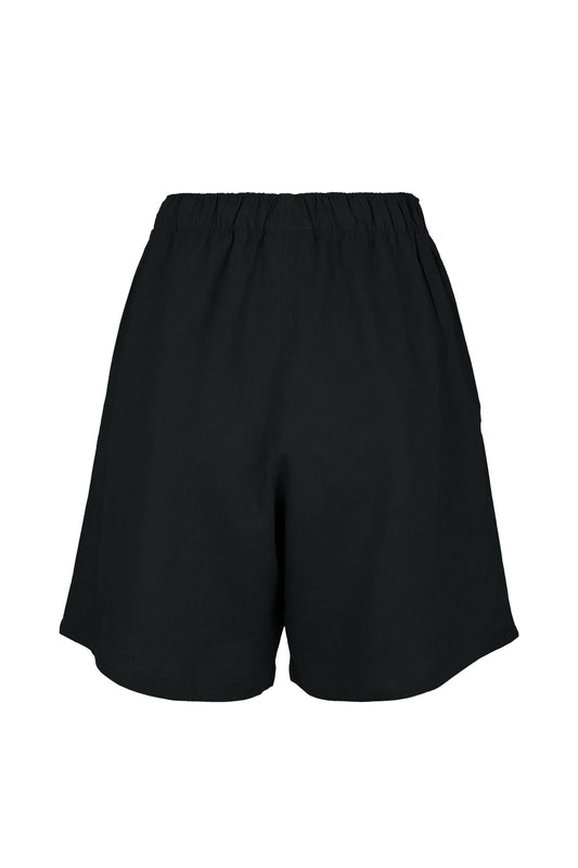 Ander Linen Blend Elastic Waist Shorts