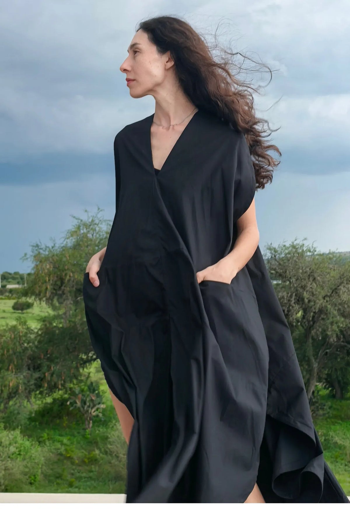 Milo Washed Poplin Balloon Dress