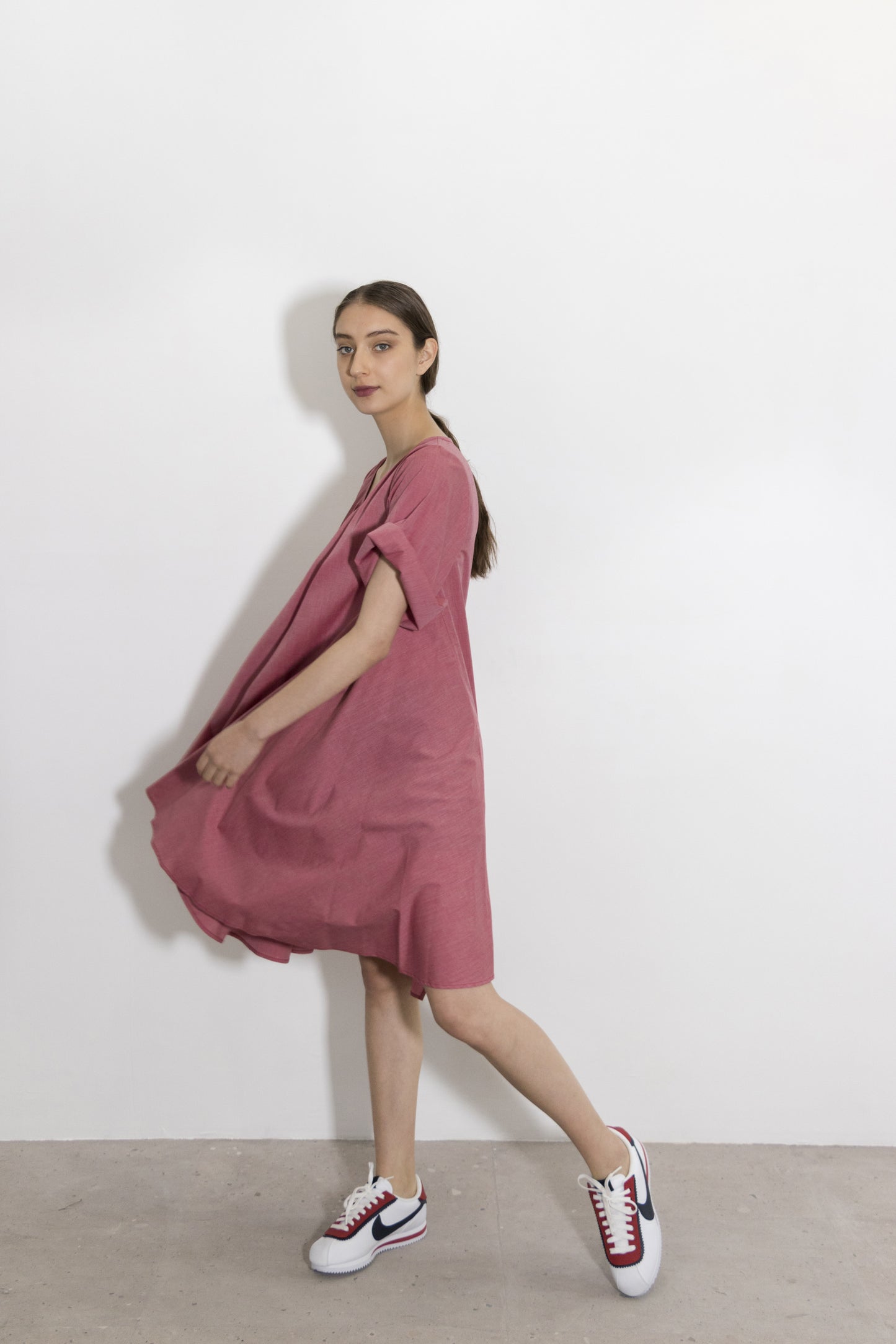 Vestido Juno en algodón jaspeado