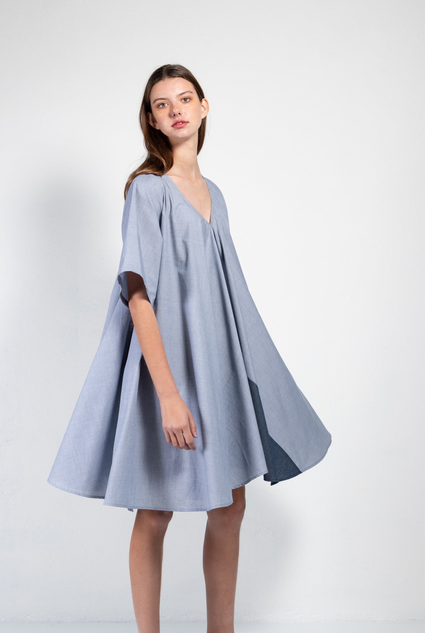 Vestido Juno en algodón jaspeado