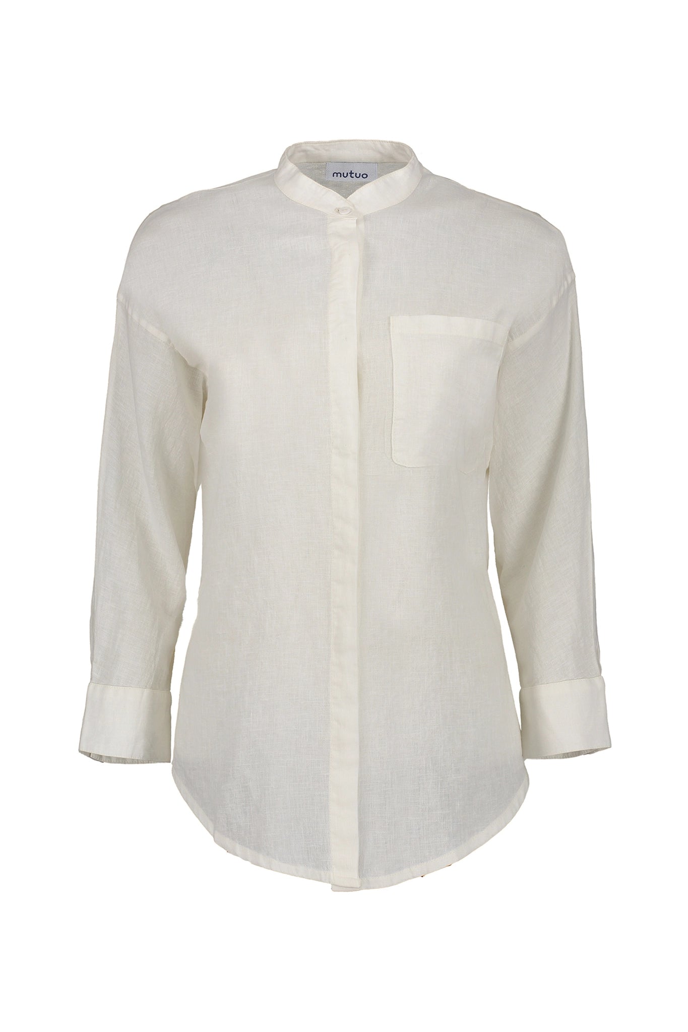 Tau Linen Blend Kimono Sleeve Shirt