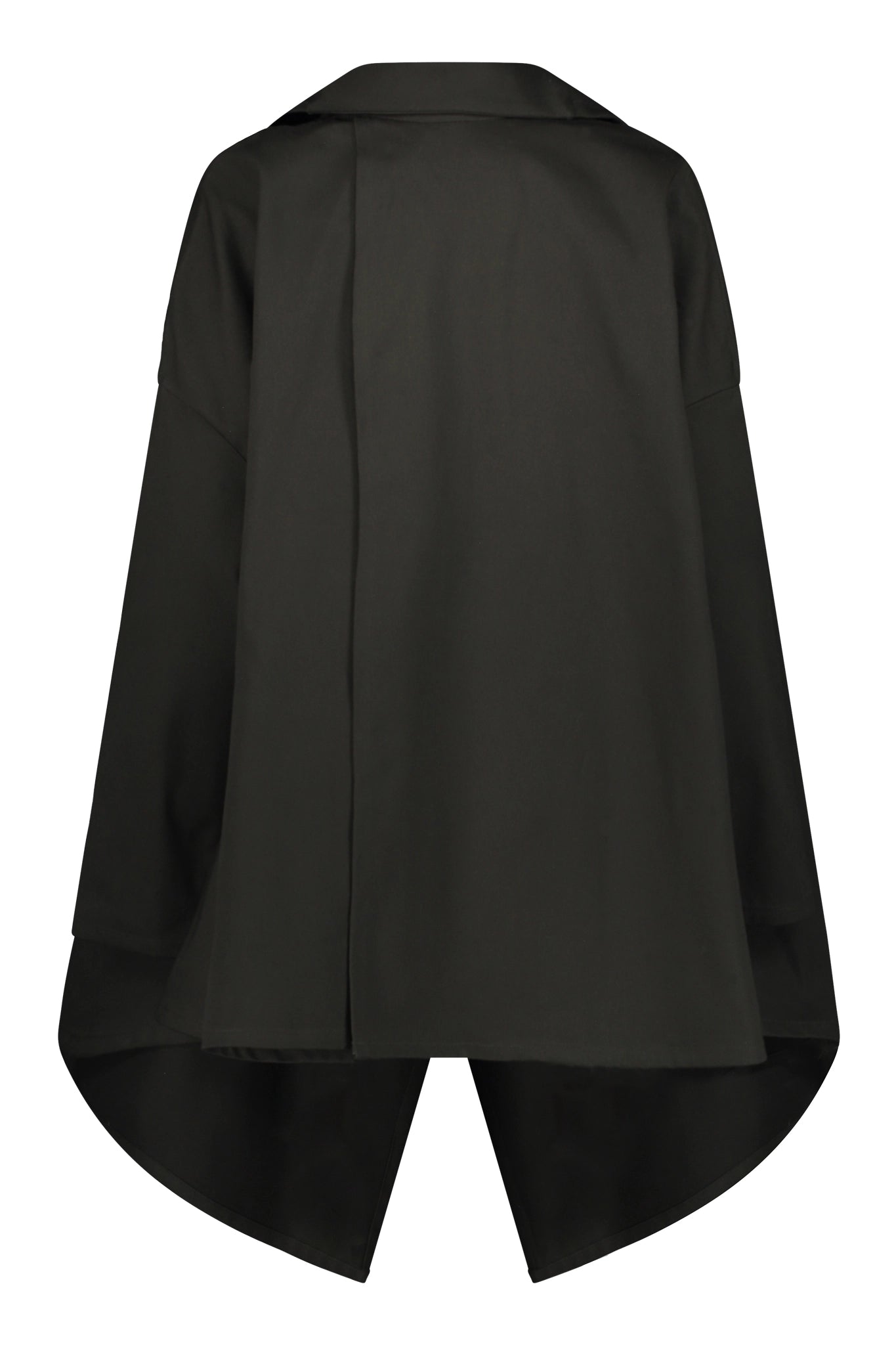 Spike Twill Draped Front Jacket
