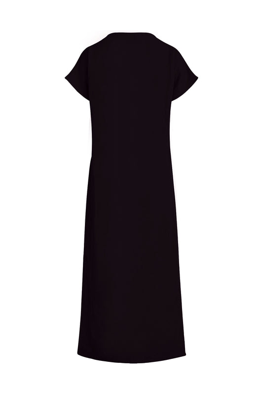 Altea Long Sleeveless Linen-Blend Dress