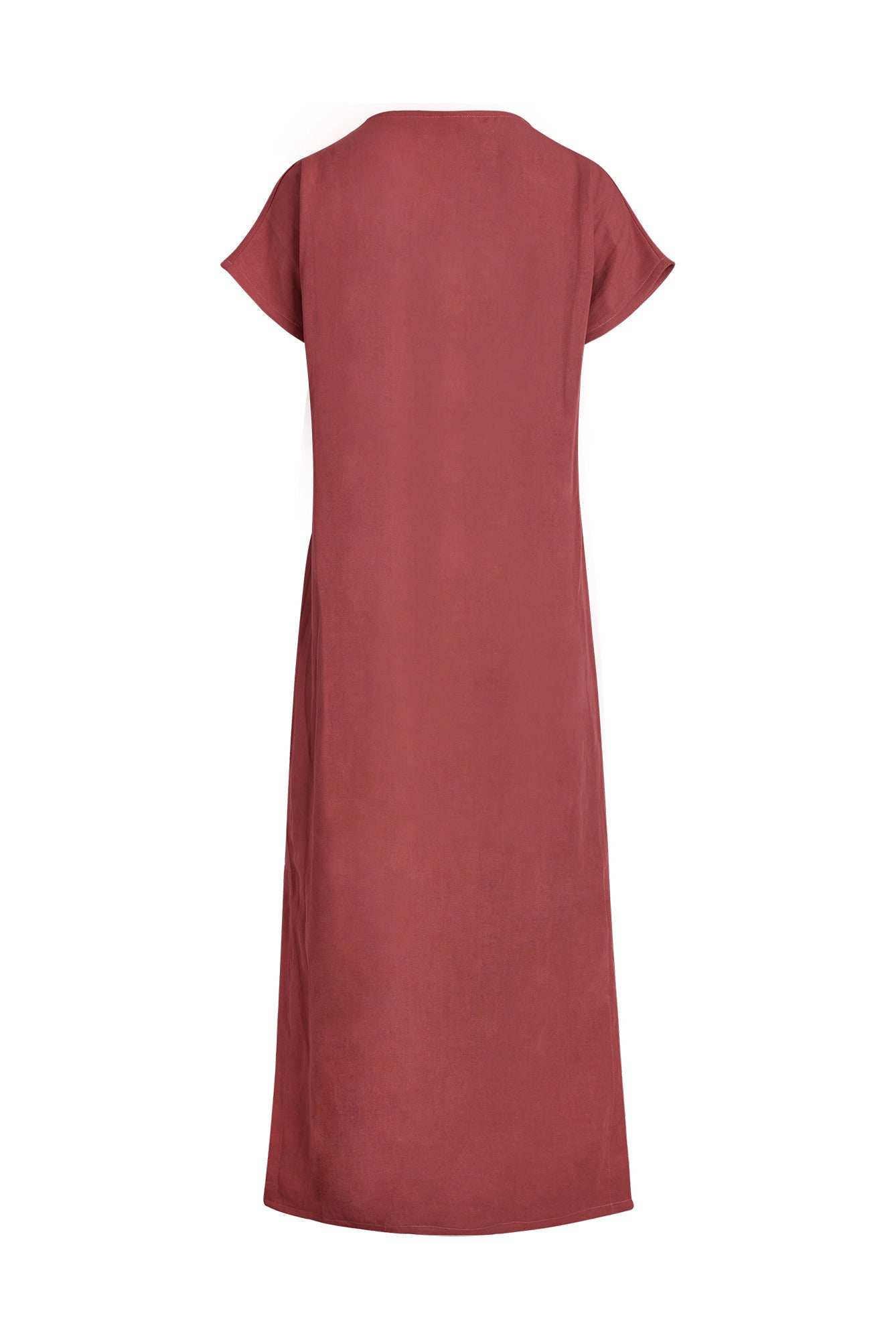 Altea Long Sleeveless Linen-Blend Dress