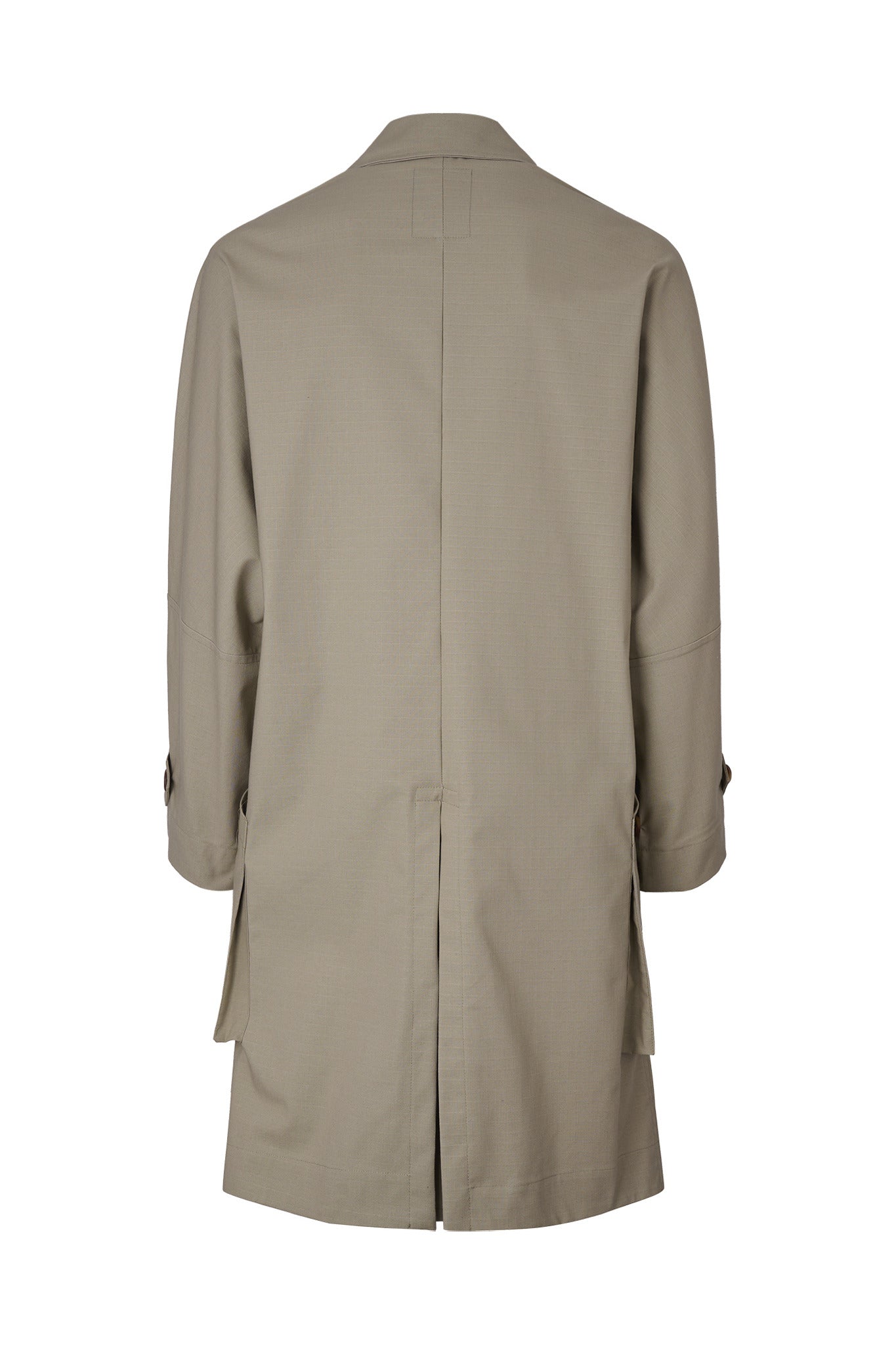 Macadamia Rip-Stop Trench Coat