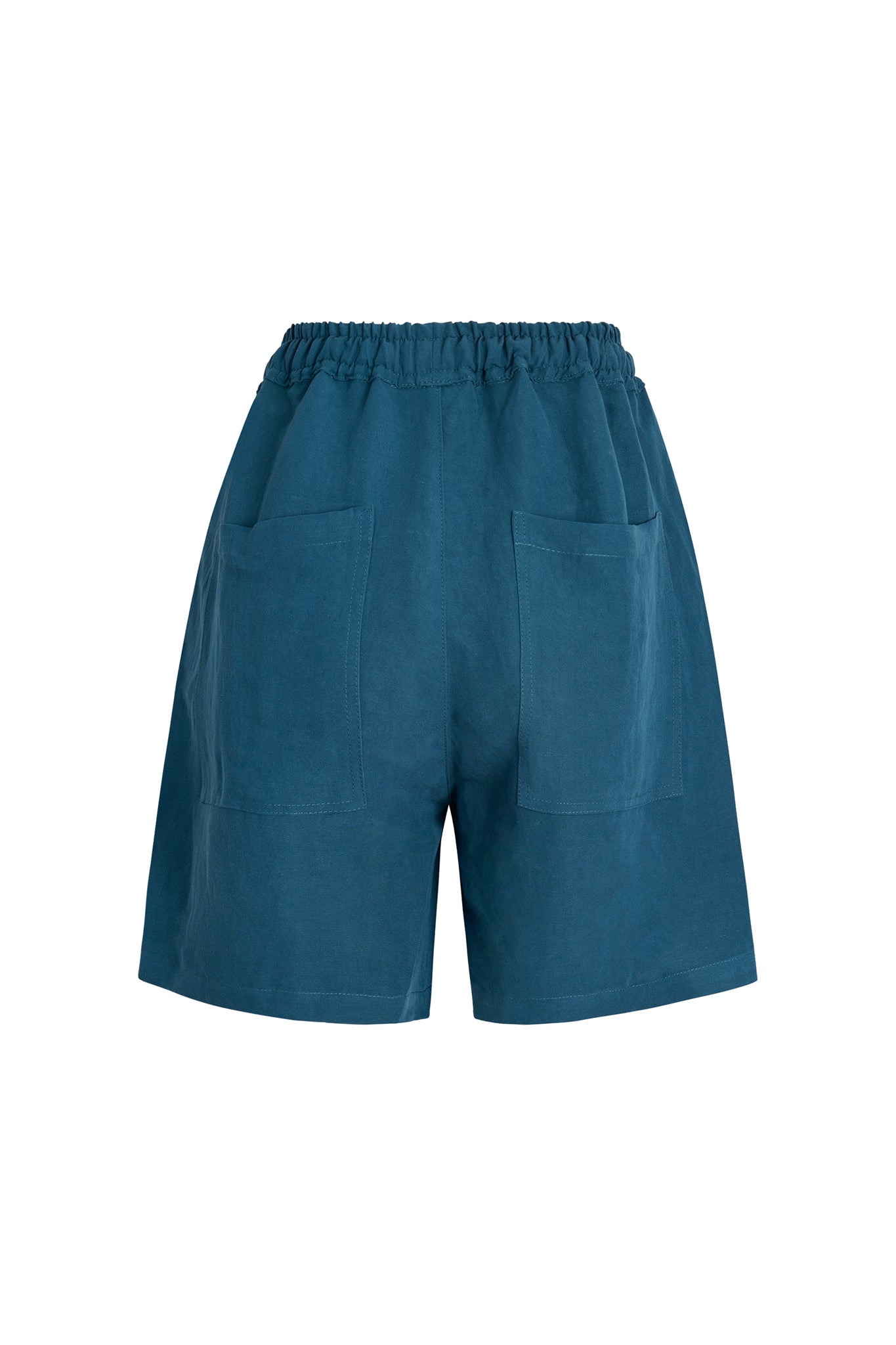 Rayenne Drawstring Waist Linen-Blend Short