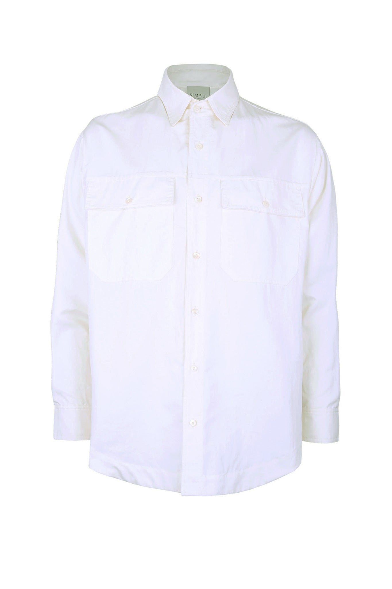 Camisa abotonada de mezcla de seda Alpha