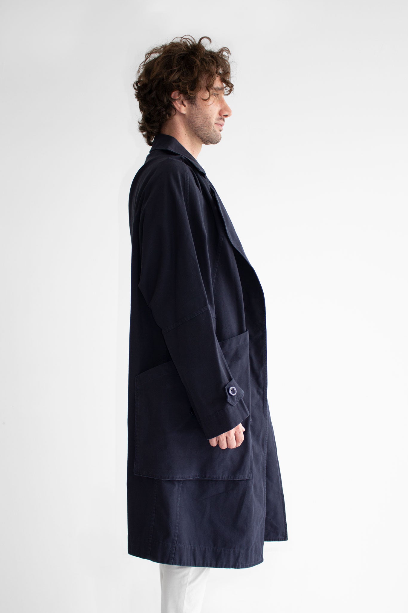 Gabardina de lona lavada con textura Macadamia