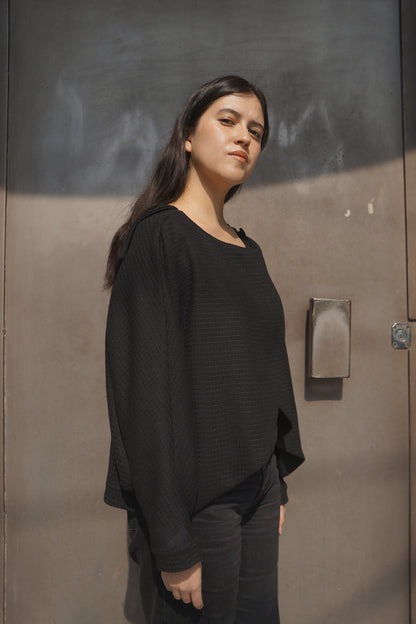 Capa cruzada de lana Andrea