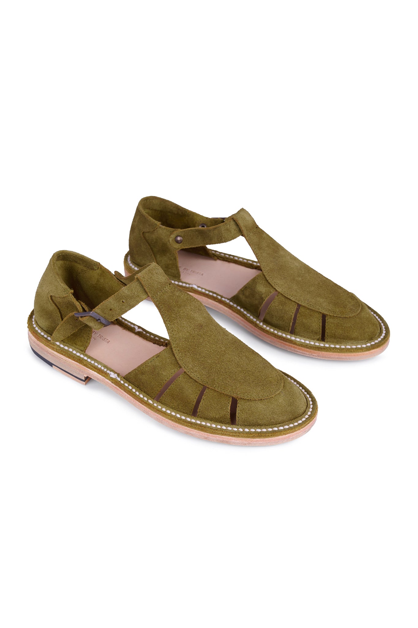 Citrino Suede Leather Sandal