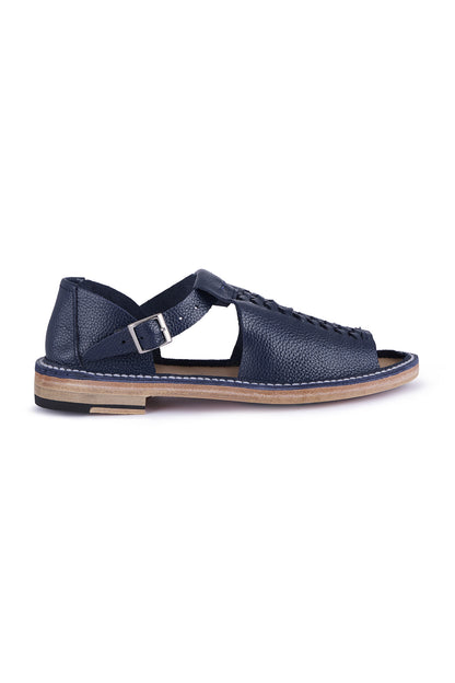 Jade Open-Toe Leather Sandal