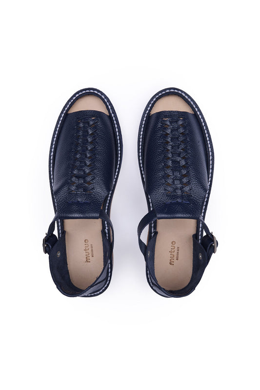 Jade Open-Toe Leather Sandal