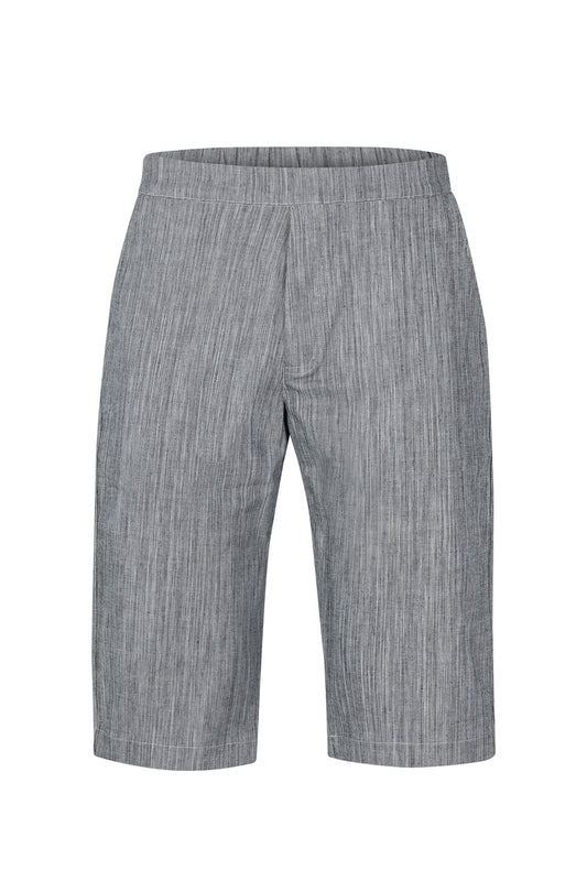 Beryllium Elastic Waist Stretch Denim Shorts