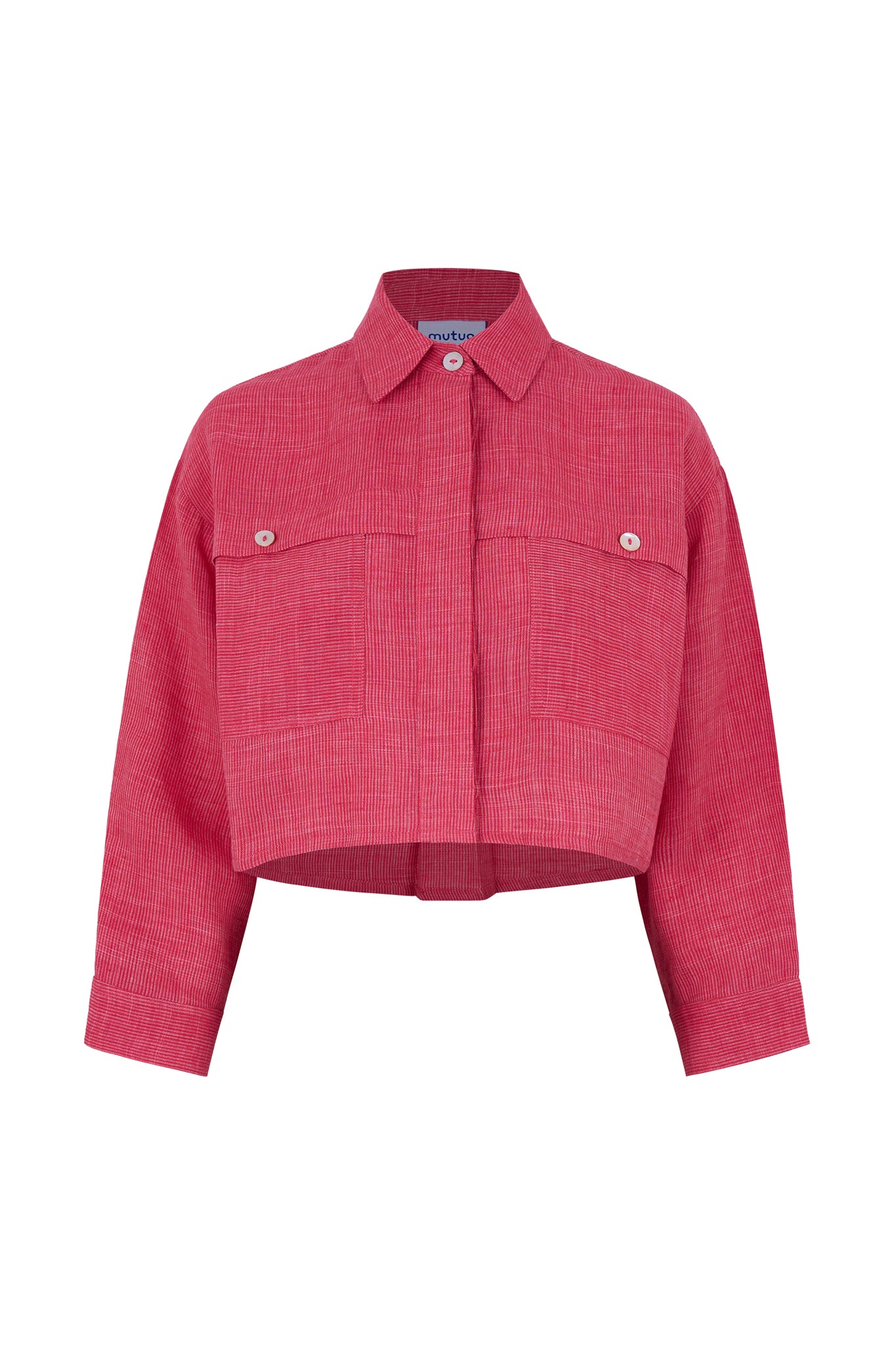 Celestine Striped Linen Crop Shirt
