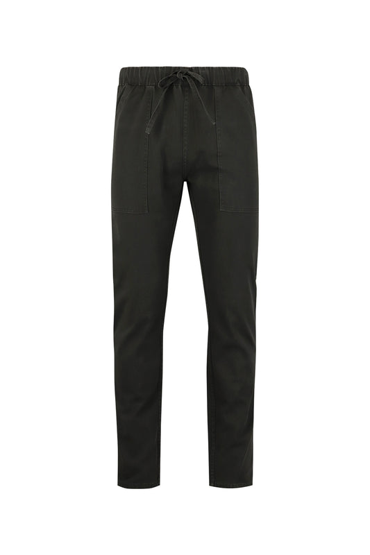 Gallium Washed Cotton Twill Drawstring Pants