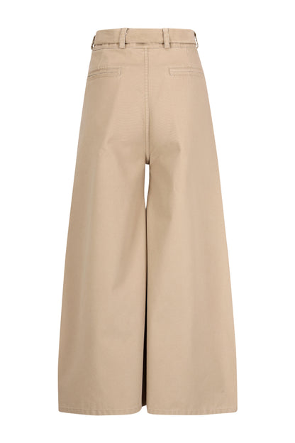 Luca Front Fold Washed Canvas Pants