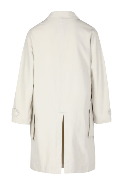 Gabardina de lona lavada con textura Macadamia