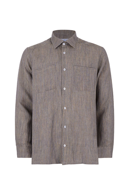 Camisa Gilmar en Lino de Rayas
