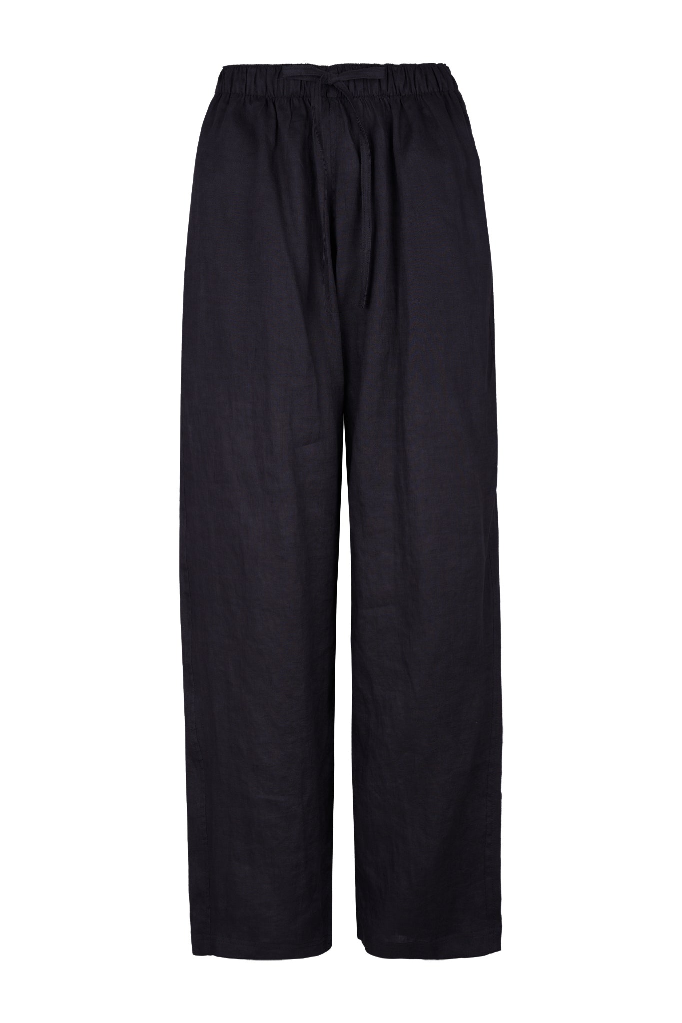 Ander Linen-Blend Elastic Waist Pants