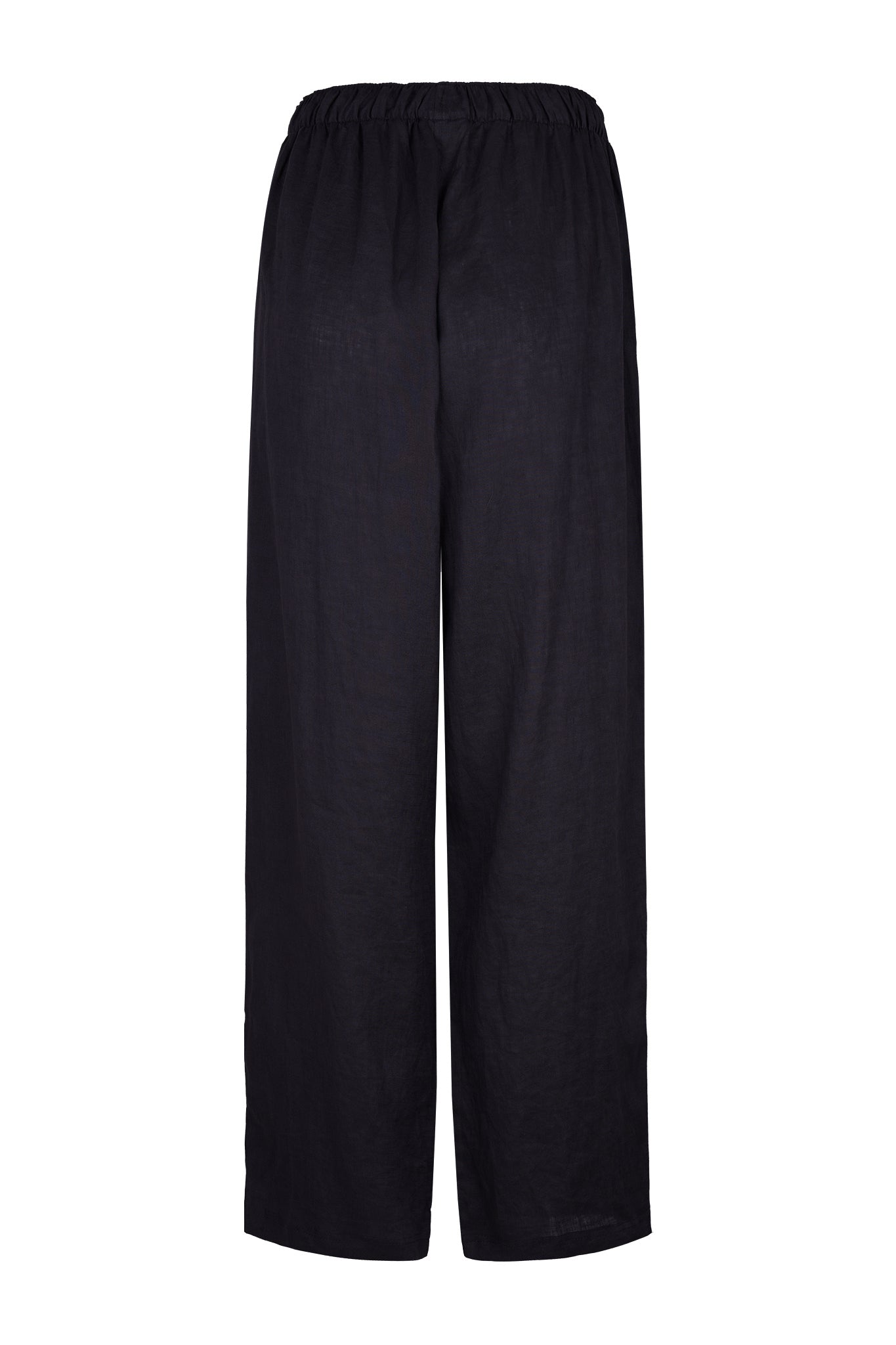 Ander Linen-Blend Elastic Waist Pants