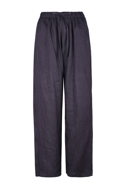 Ander Washed Linen Elastic Waist Pants