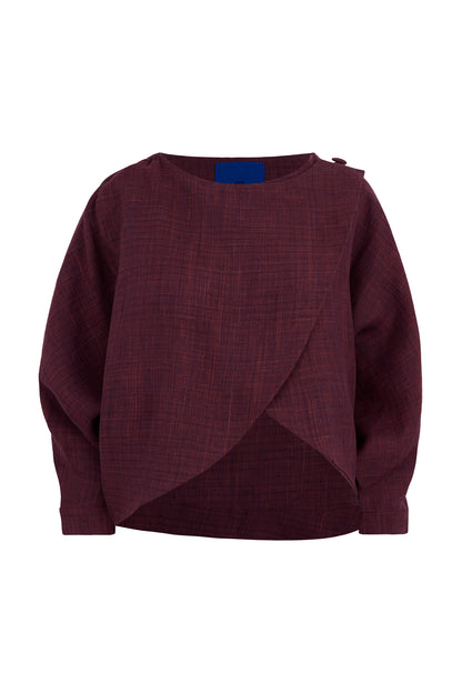 LIMITED EDITION Andrea Linen Crossover Cape Top
