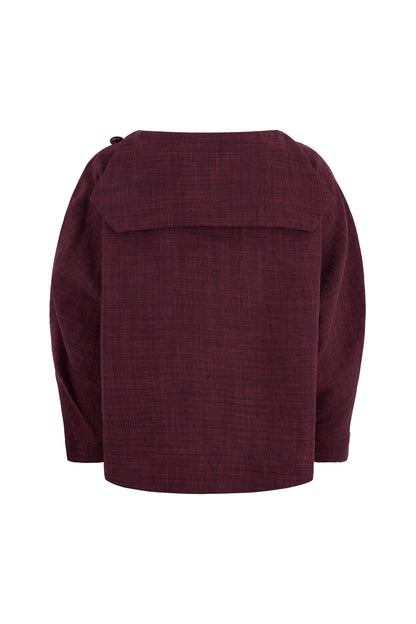 LIMITED EDITION Andrea Linen Crossover Cape Top