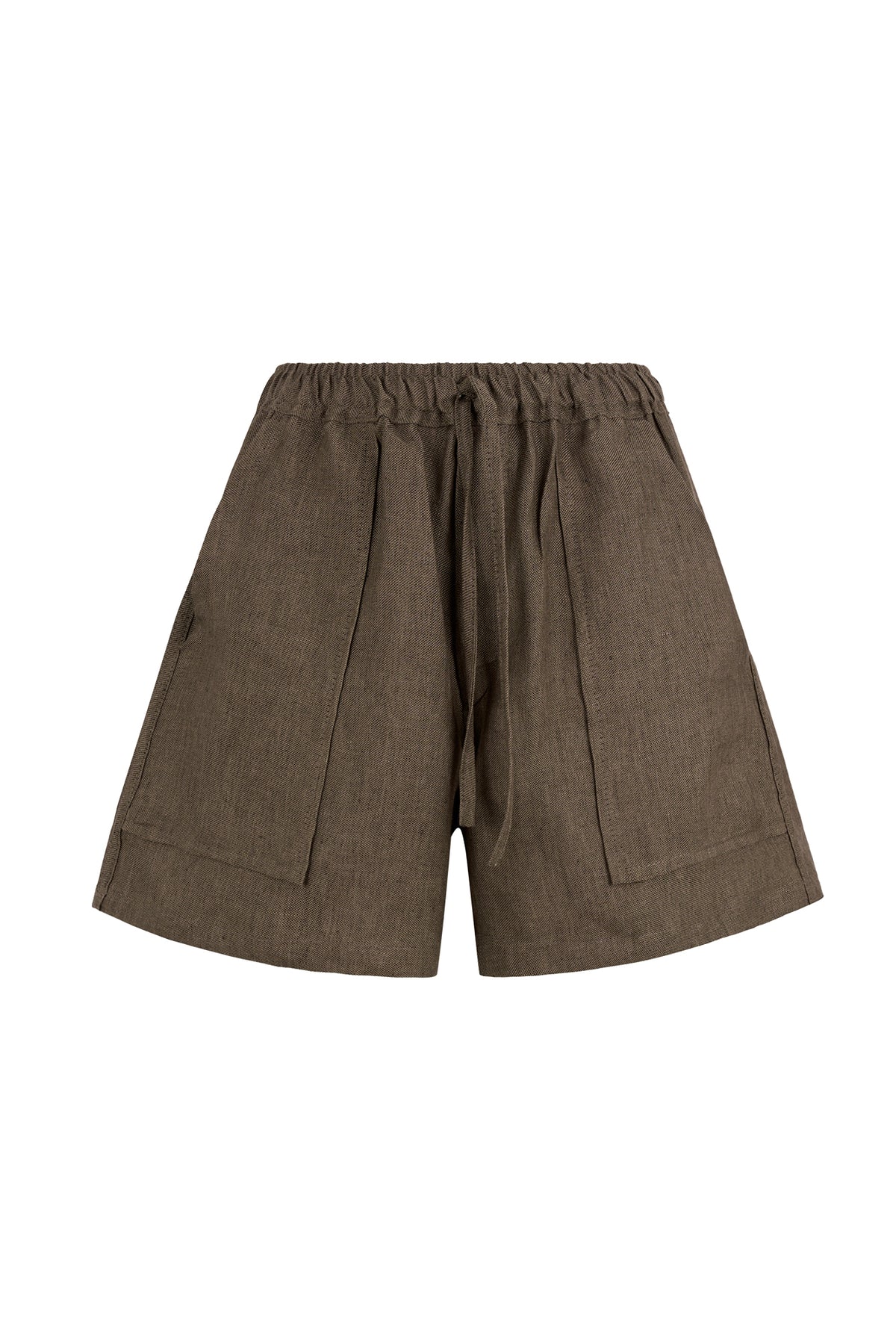 Rayenne Drawstring Waist Linen Short