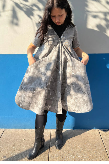 Vestido Savannah en Algodón Marmoleado