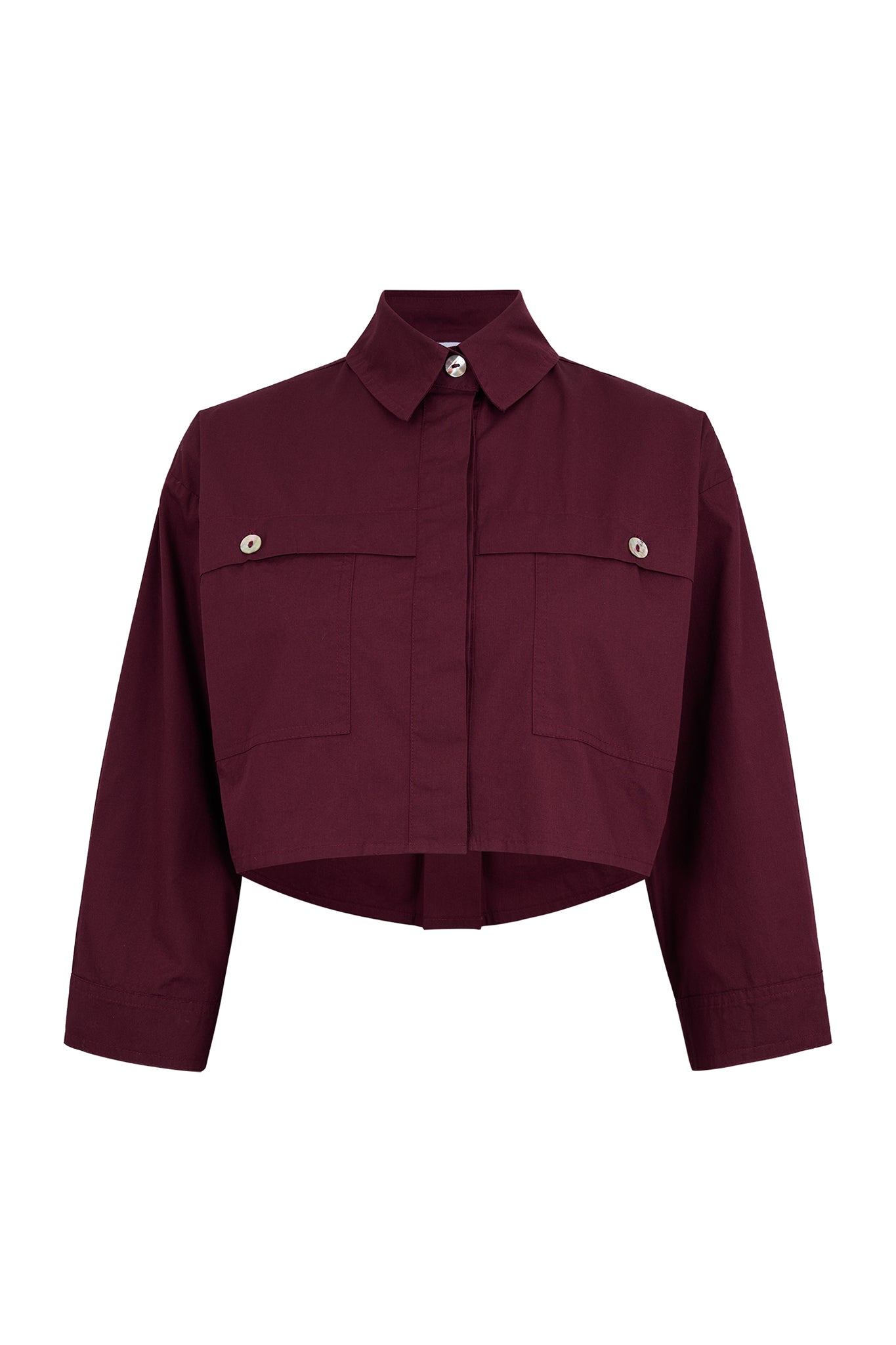 Celestine Washed Poplin Crop Shirt