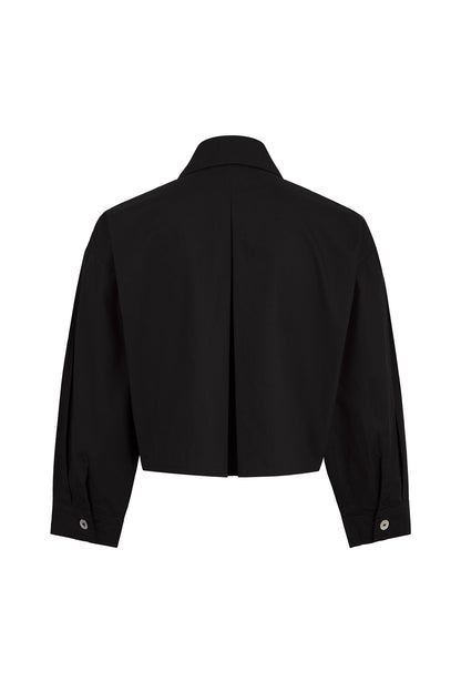 Celestine Washed Poplin Crop Shirt