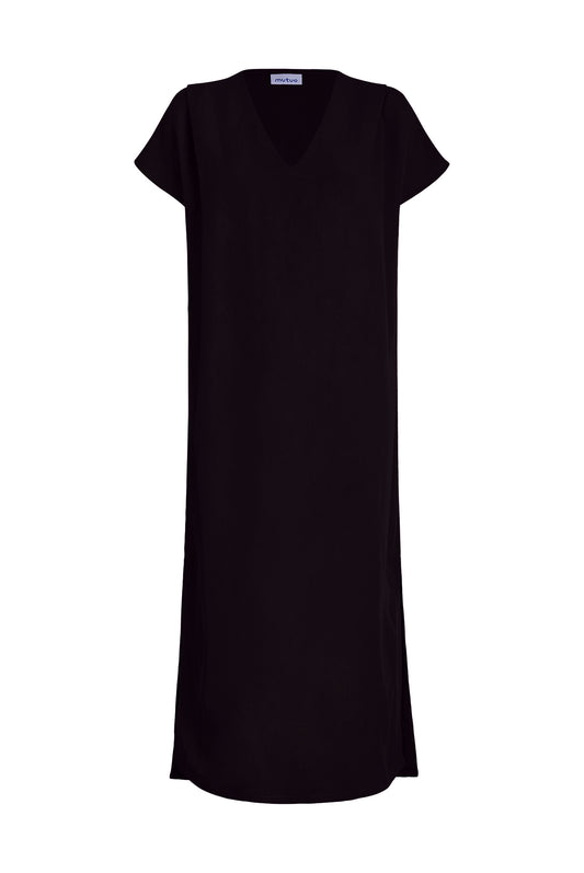 Altea Long Sleeveless Linen-Blend Dress