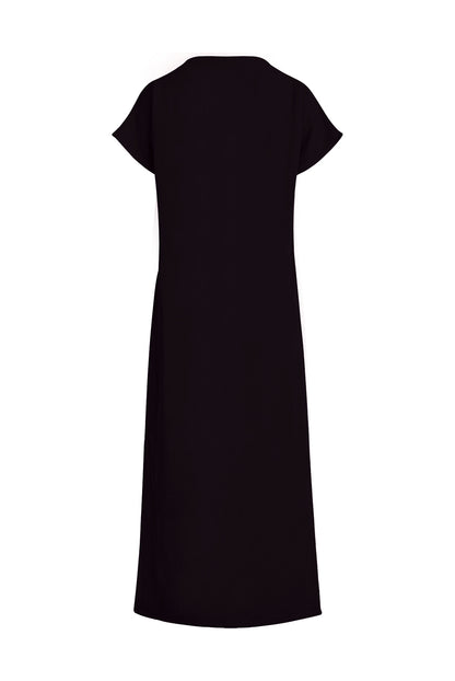 Altea Long Sleeveless Linen-Blend Dress