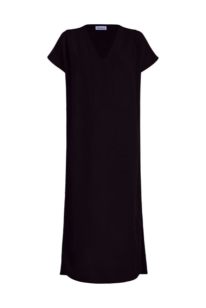 Altea Long Sleeveless Linen-Blend Dress