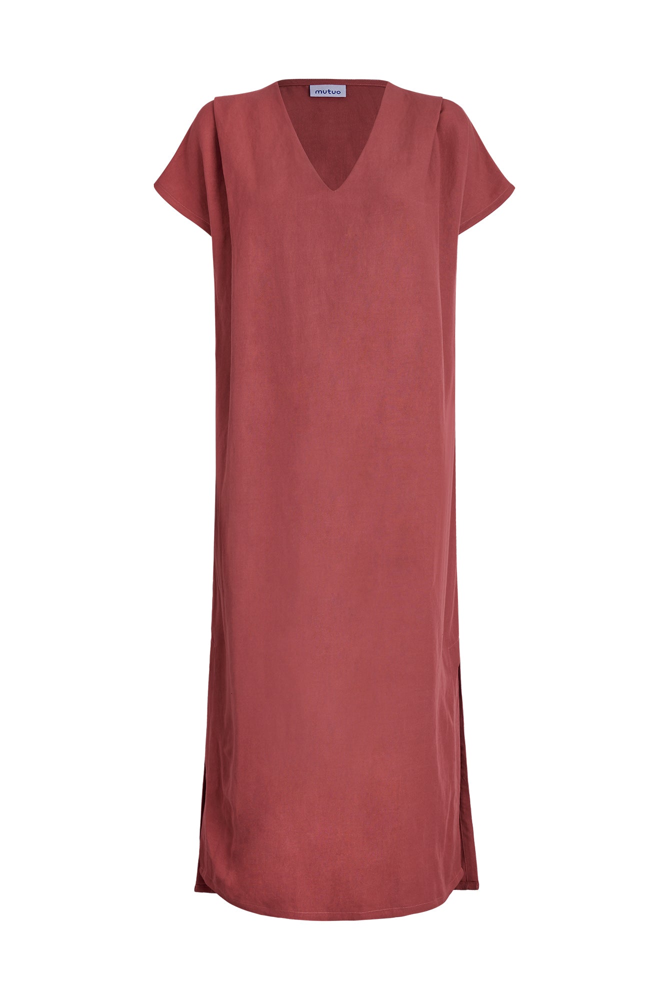 Altea Long Sleeveless Linen-Blend Dress