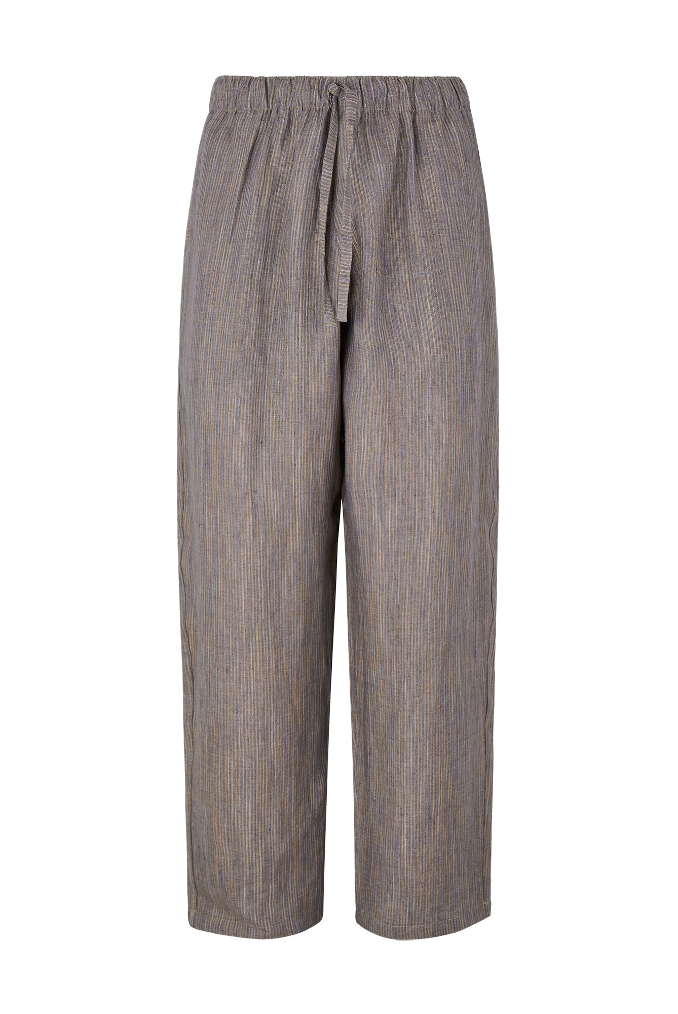 Ander Striped Linen Elastic Waist Pants