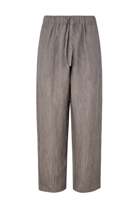 Ander Striped Linen Elastic Waist Pants