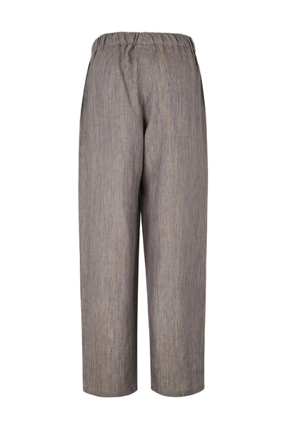 Ander Striped Linen Elastic Waist Pants