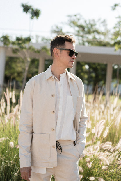 Gamma Washed Ivory Denim Jacket