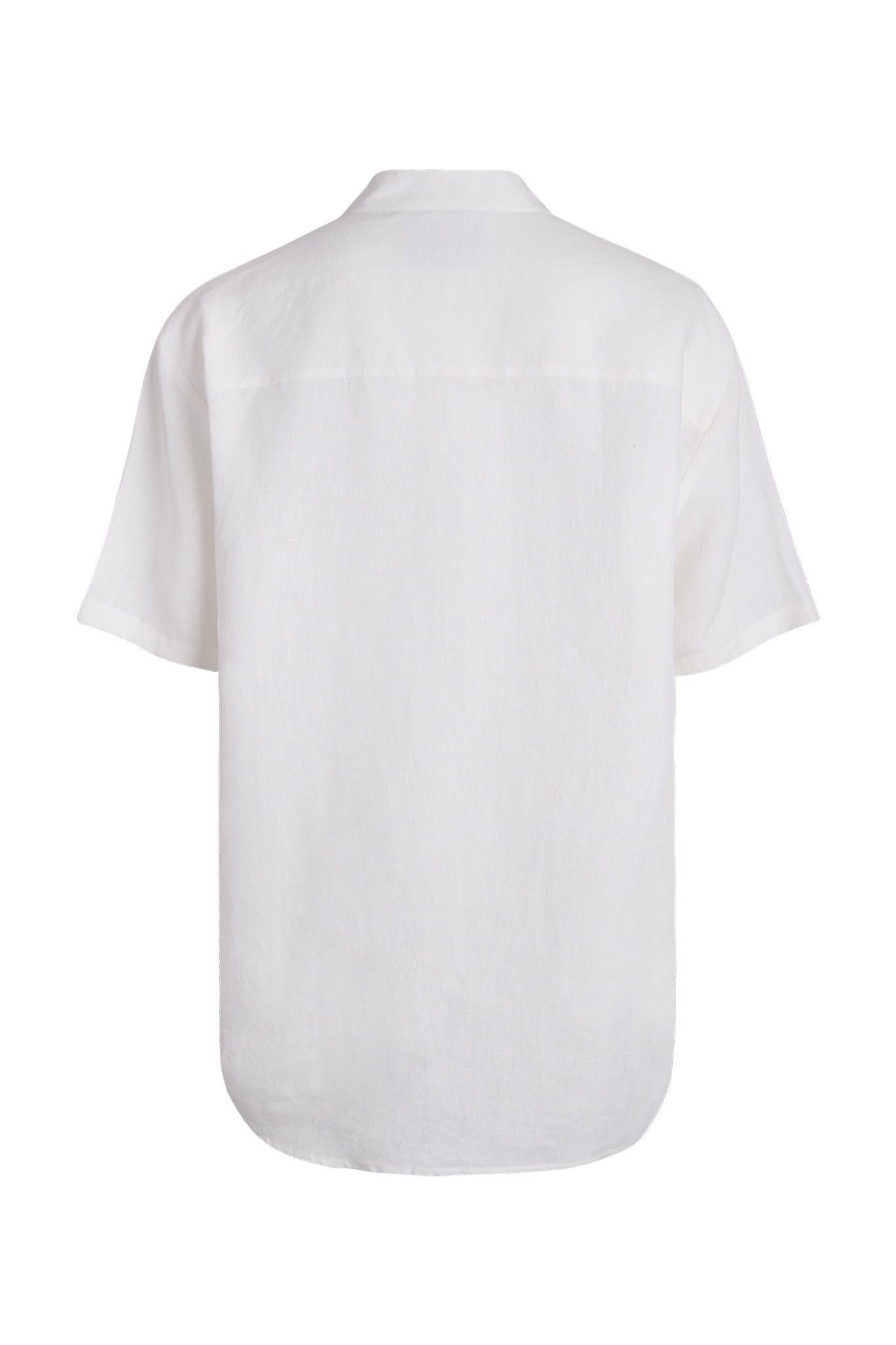 Iodine Front Pocket Short Sleeved Linen Shirt