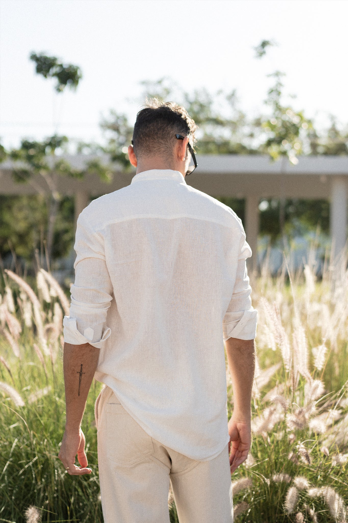 Iodine Front Pocket Linen Shirt